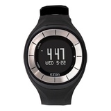 宜准EZON 跑步手表计步手表女士时尚运动手表电子表户外手表T028(A01魅力黑负显)