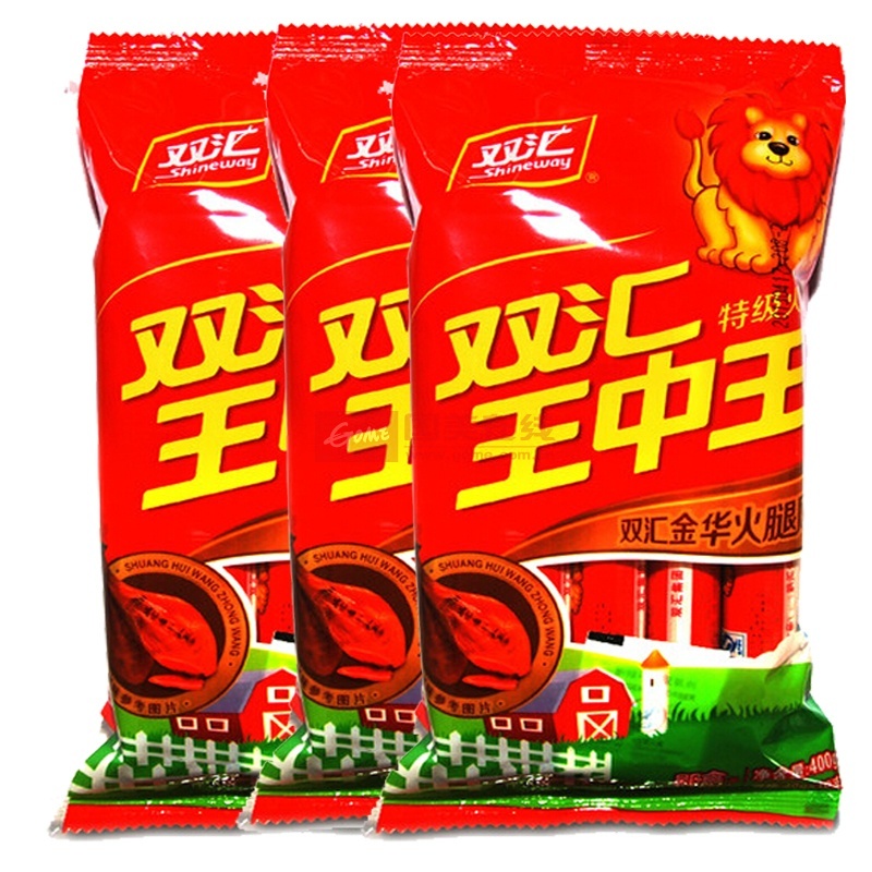 方便食品图片】包邮食品休闲零食双汇金华风味火腿肠400g*3袋图片大全
