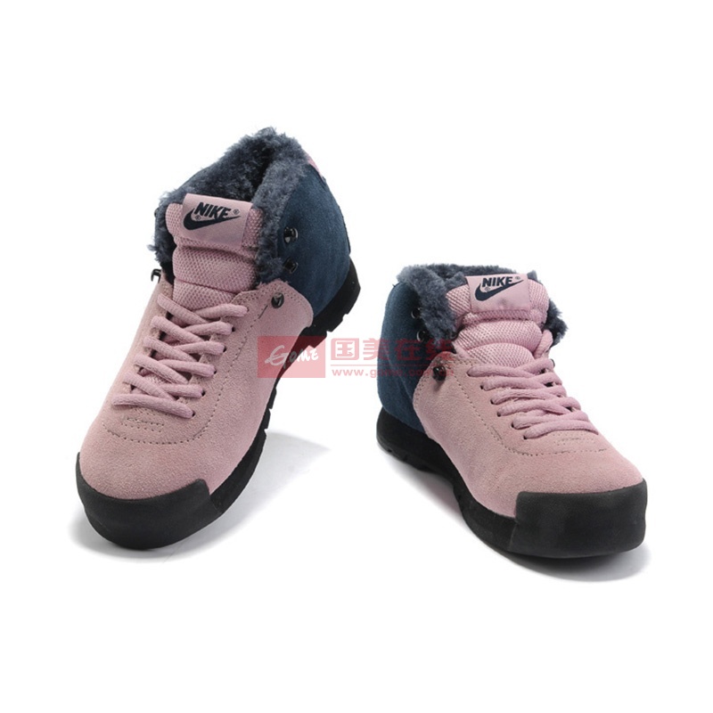 【跑步鞋图片】冬季款耐克男鞋高帮女鞋nike复古棉鞋保暖加毛绒登山鞋