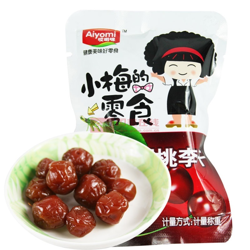 【江苏新农社果干蜜饯果脯】哎呦咪 小梅的零食-樱桃李干 500g图片