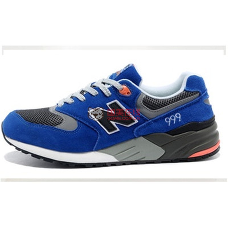2014新款 new balance 新百伦999系列 复古情侣运动跑鞋休闲鞋(蓝色