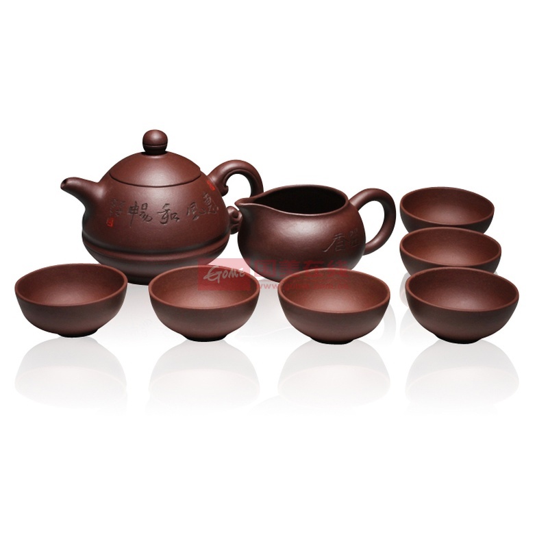 【皖宣陶艺茶具图片】正品宜兴紫砂壶 潘洪法制 玉笠壶 礼品套壶 精品