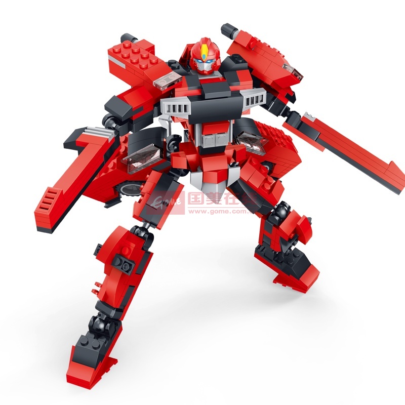 星钻 翔天圣机战士 元气勇者拼装积木玩具 儿童动漫益智积木玩具 四款