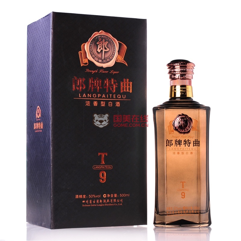 【四川郎酒白酒】购酒网 郎酒 郎牌特曲t9酒水 50度500ml 浓香型高度