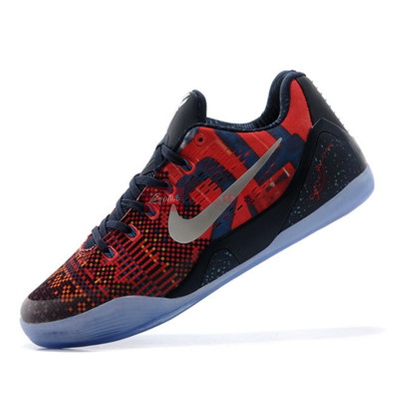 *耐克nike kobe 科比9代zk9精英男子篮球鞋641714-077 303现货 (黑红