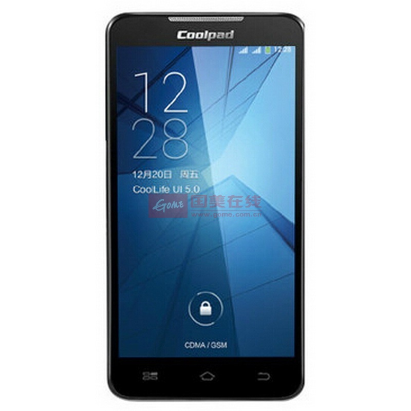 手机酷派coolpad7251联通3g双卡双待5寸双核安卓智能老年手机公爵蓝