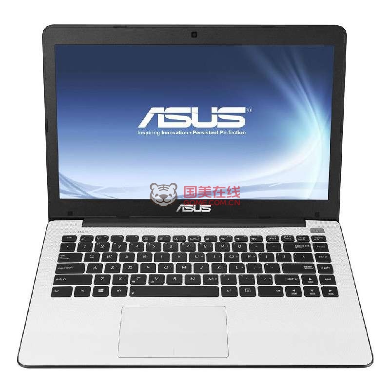 华硕(asus) x452ep5100 14英寸笔记本电脑 白 a4四核-5100/4g/500g/hd