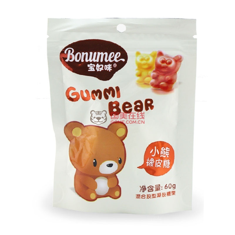 【广东其他糖果巧克力图片】宝奴咪小熊橡皮糖 60g 一鼎美食图片大全