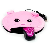 雨花泽  USB粉红猪保暖鼠标垫DN-020