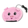 雨花泽  USB粉红猪保暖鼠标垫DN-020