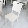 餐桌 餐桌椅组合 钢化玻璃餐桌椅组合 烤漆餐桌 简约现代餐桌(餐桌135*80*75高)