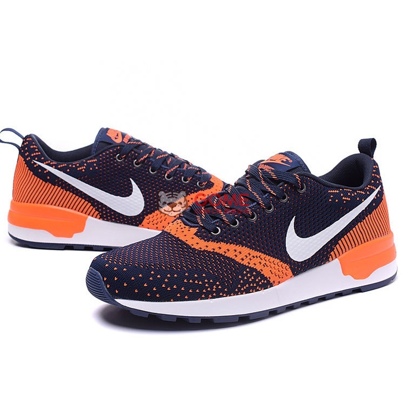 nike 耐克 2016春季87复古针织飞线 运动跑步鞋 061-068(深蓝桔 43)