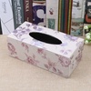 酒店专用纸巾盒皮革纸抽盒欧式创意抽纸盒车用居家收纳盒3件包邮(金)