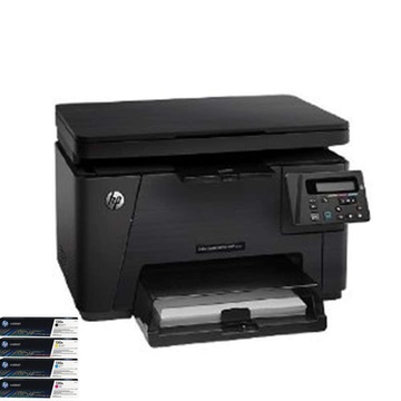 惠普hpm176n彩色激光一体机hp176网络打印复印扫描照片打印机套餐五